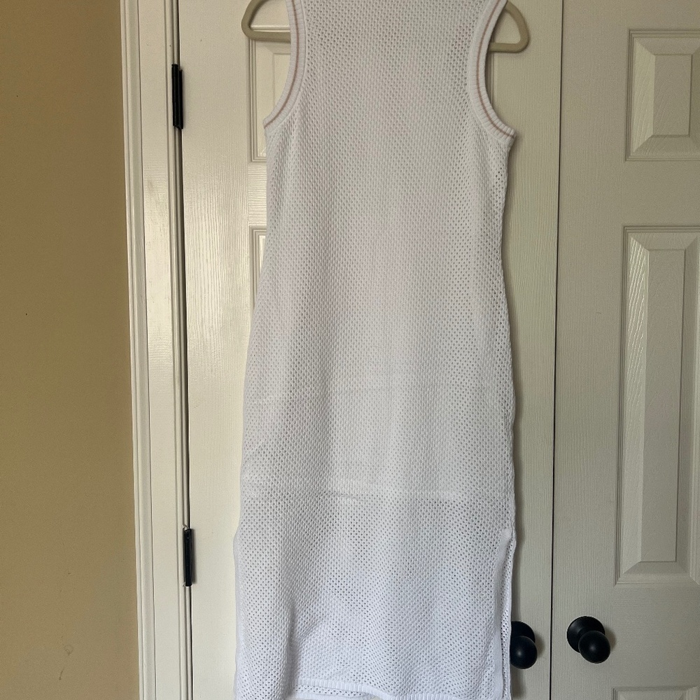 Ecru mesh dress